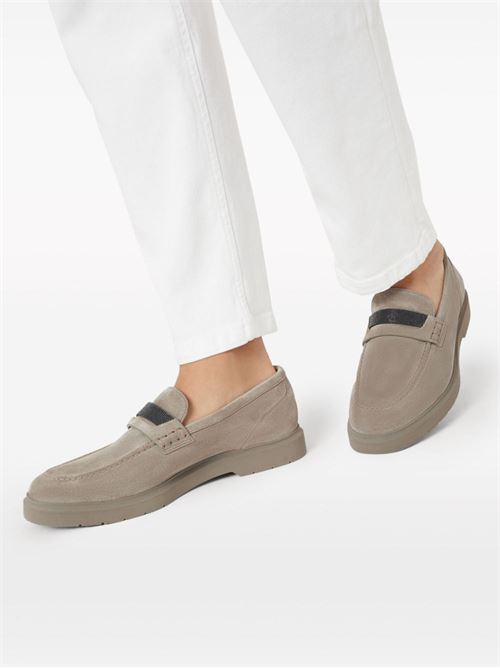 Leather moccasin BRUNELLO CUCINELLI | MZSFG2370C5859